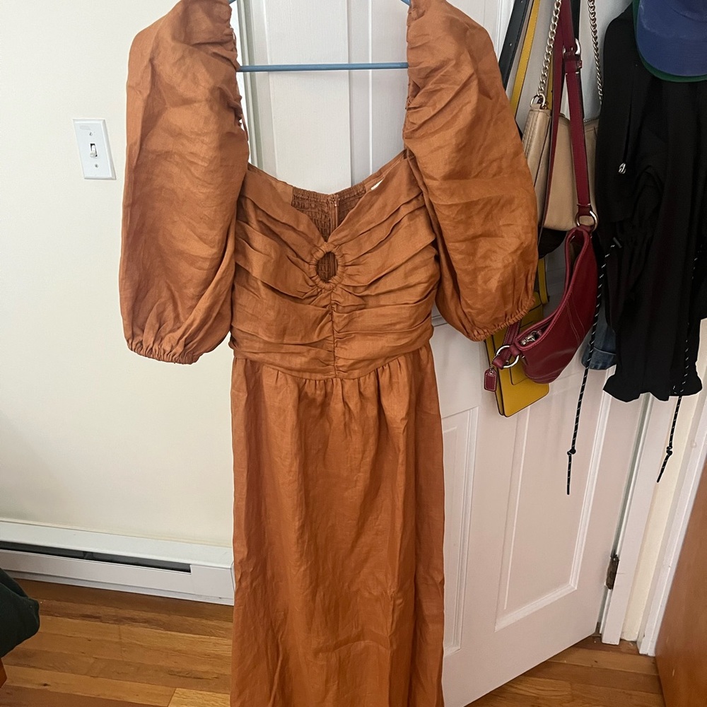 Dissh Australia Malik 100% Linen Midi Maxi Dress 6